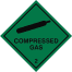 Compressed Gas Label 100x100mm Sticker