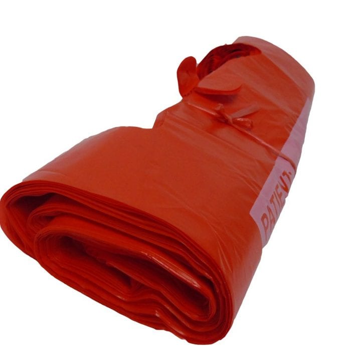 Plastic red bag
