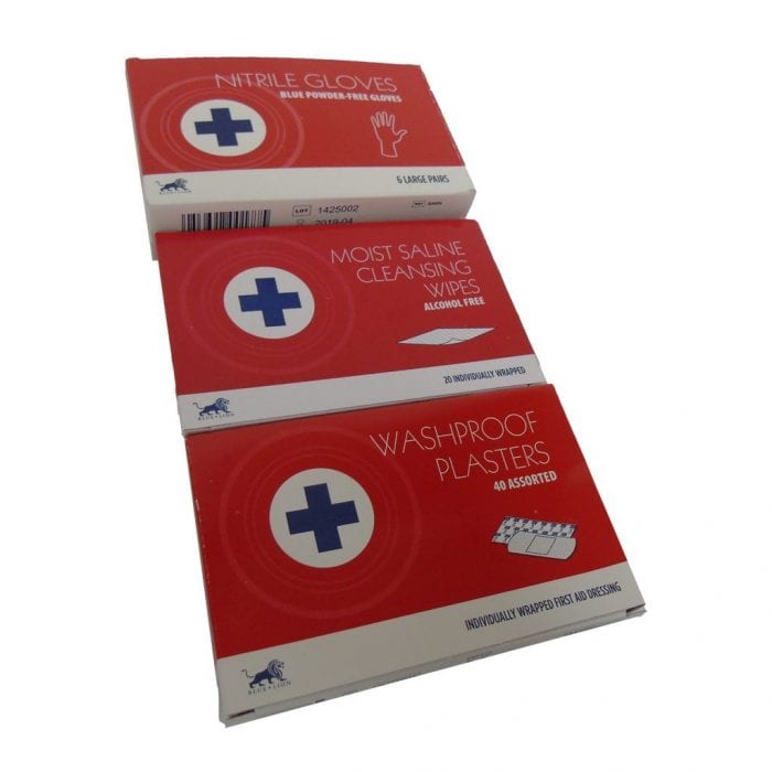 Small Refill Plasters Cleansing Wipes and Gloves
