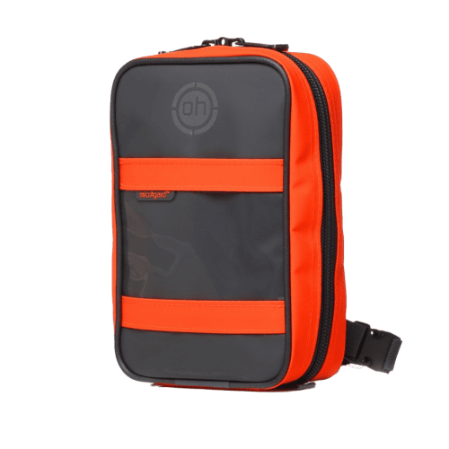 Orange and black Thigh Drop Pouch – Large