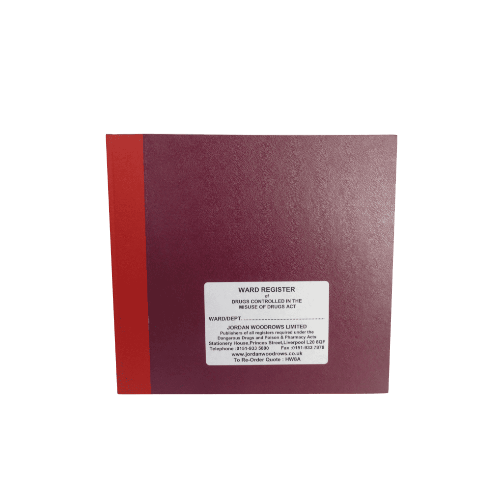 Cd Register Insert Controlled Drug Register - Openhouse Products