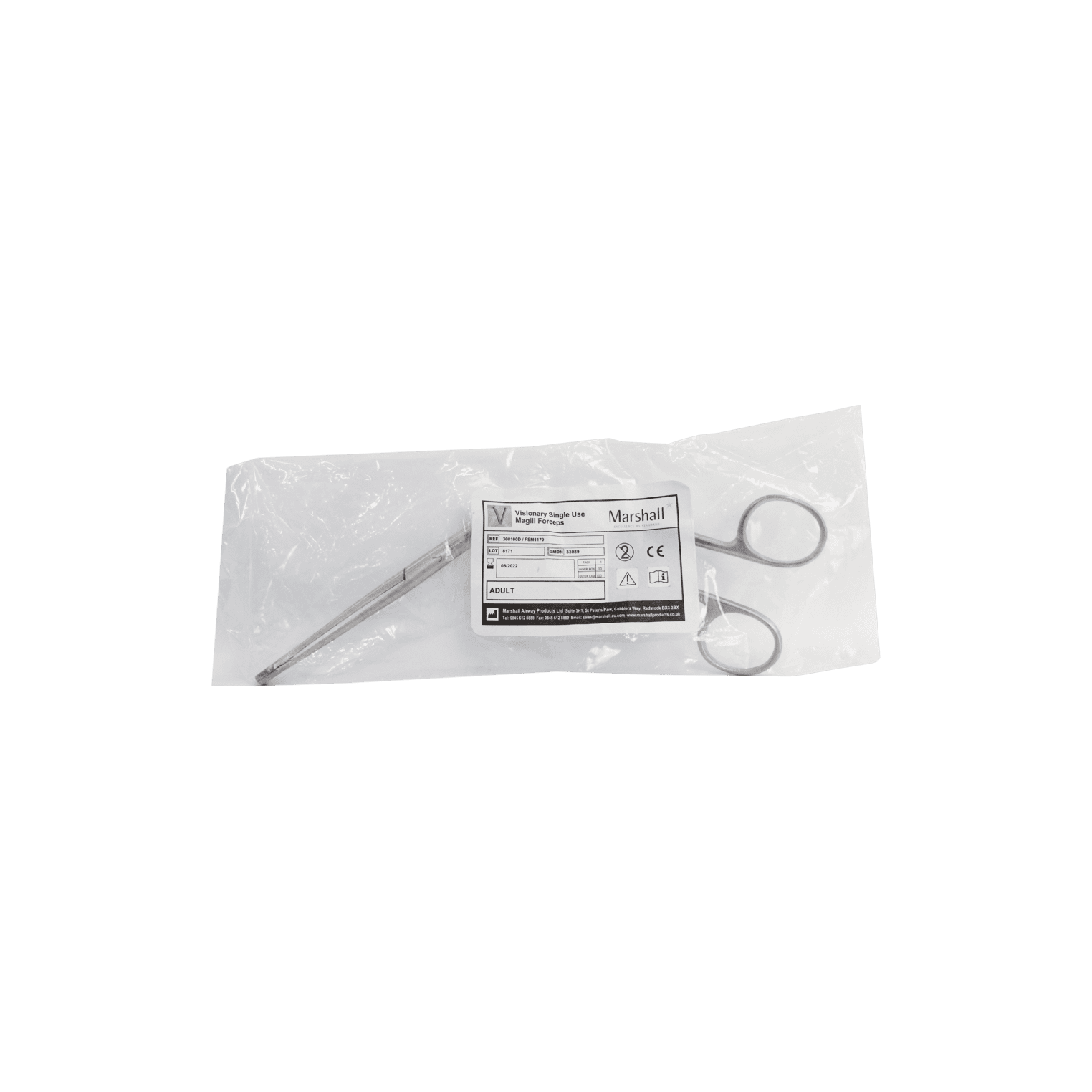 clear Adult Magill Forceps