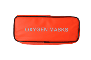 OXYGEN MASKS POUCH - FLO ORANGE 6 OXYGEN MASKS POUCH - FLO ORANGE