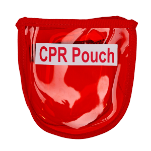Red Clear CPR Pouch With Print