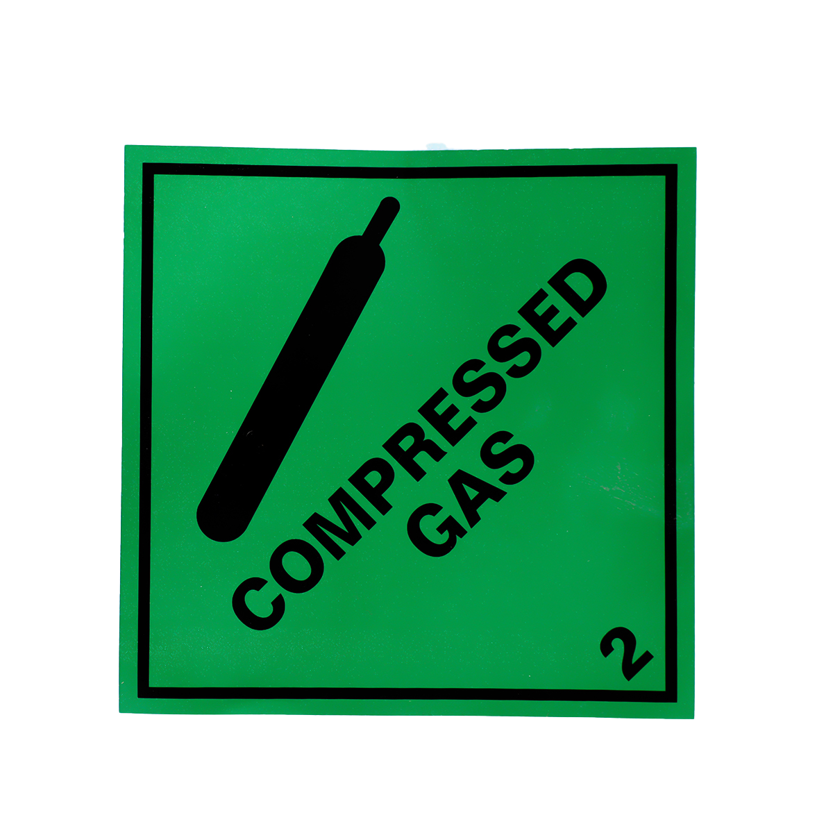 Reflective Compressed Gas Badge Reflective Compressed Gas Badge