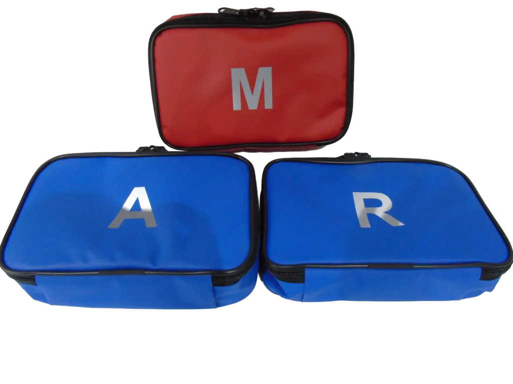 Reflective Medical Pouch Set (M / R / A) 3 3 pouches